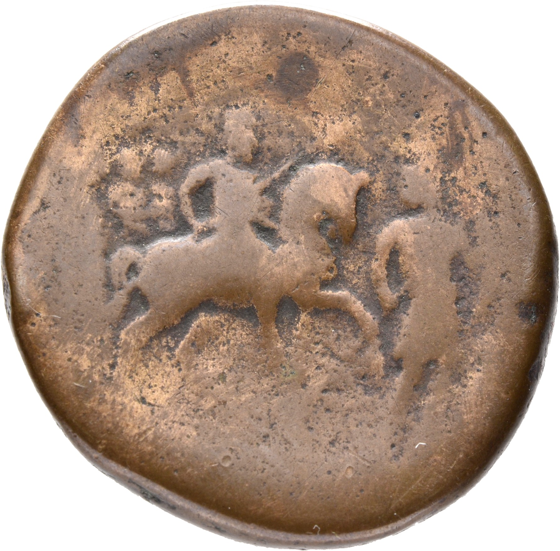 RIC III Marcus Aurelius 977 Marcus Aurelius reverse, Marcus Aurelius, wearing cuirass, on prancing horse right, holding sp...