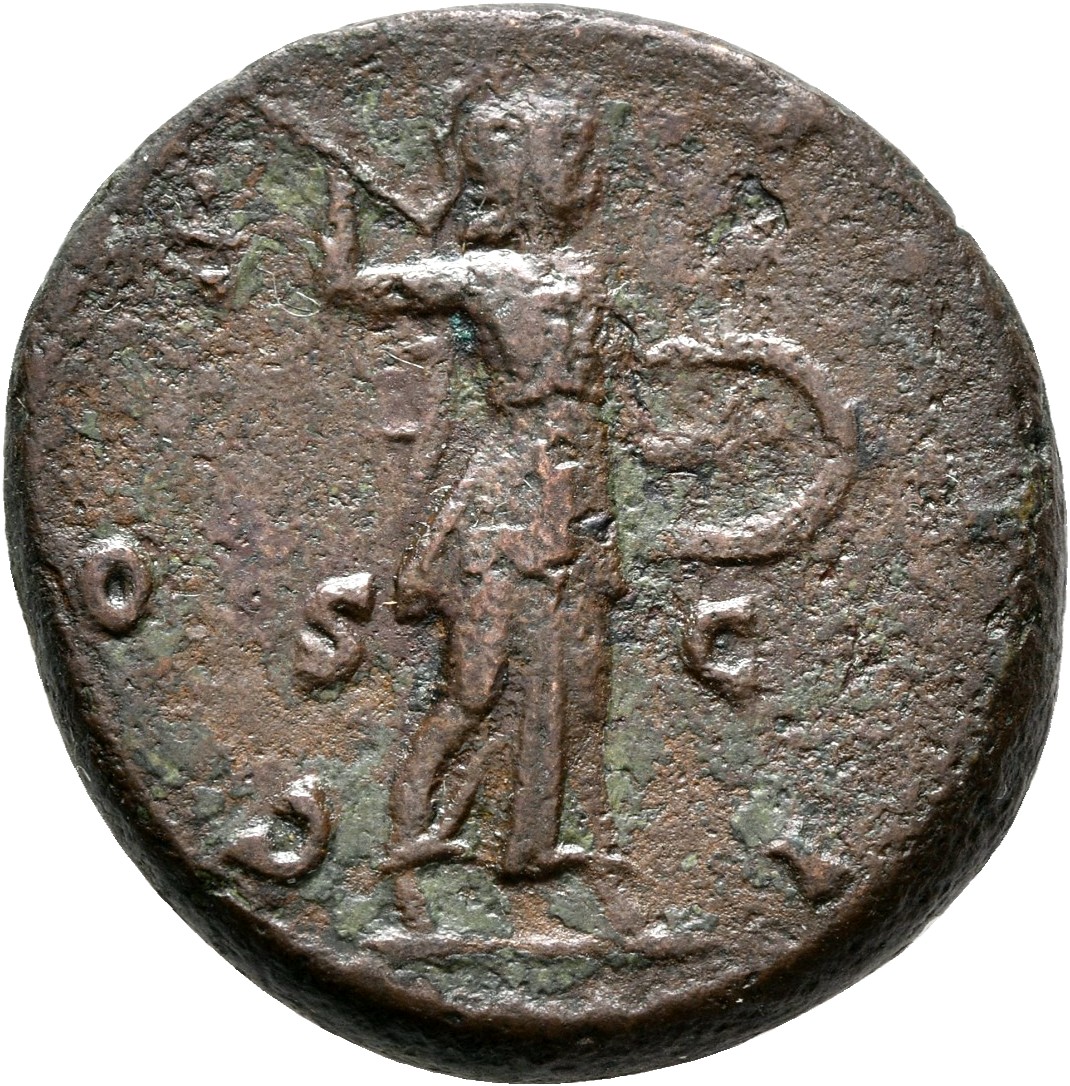 RIC III Marcus Aurelius 991 Marcus Aurelius reverse, Minerva, helmeted, draped, advancing right, brandishing javelin in ri...