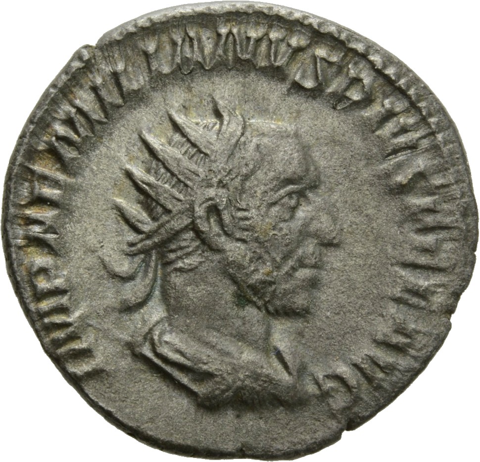 RIC IV Aemilian 10 Aemilian obverse, Bust of Aemilian, radiate, draped, cuirassed, right