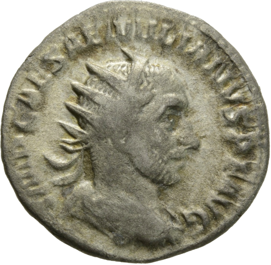 RIC IV Aemilian 18 Aemilian obverse, Bust of Aemilian, radiate, draped, cuirassed, right
