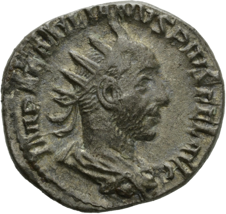 RIC IV Aemilian 8 Aemilian obverse, Bust of Aemilian, radiate, draped, cuirassed, right
