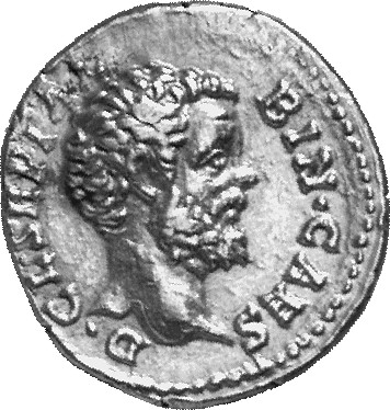 RIC IV Clodius Albinus 10 Clodius Albinus obverse, Head of Clodius Albinus, bare, right