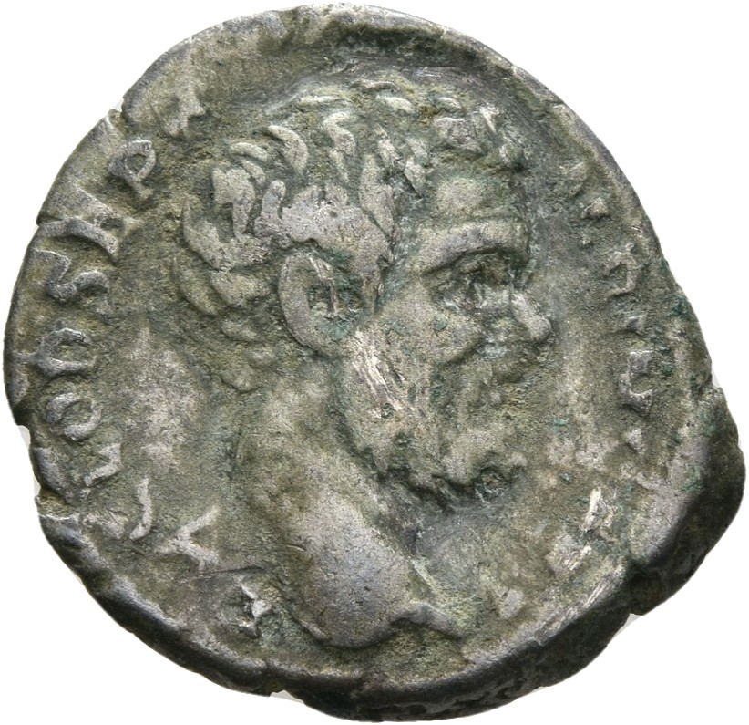 RIC IV Clodius Albinus 11B Clodius Albinus obverse, Head of Clodius Albinus, bare, right