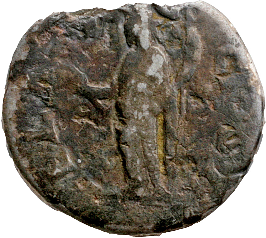 RIC IV Clodius Albinus 16 Clodius Albinus reverse, Felicitas, draped, standing left, holding branch in right hand and corn...