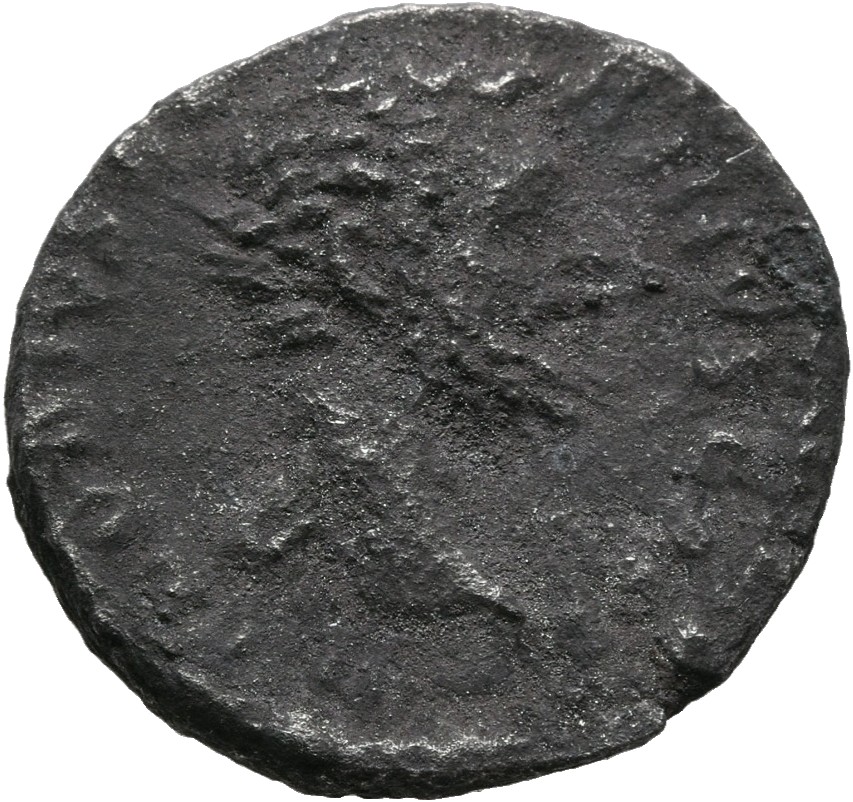 RIC IV Clodius Albinus 1A (denarius) Clodius Albinus obverse — Head of Clodius Albinus, bare, right