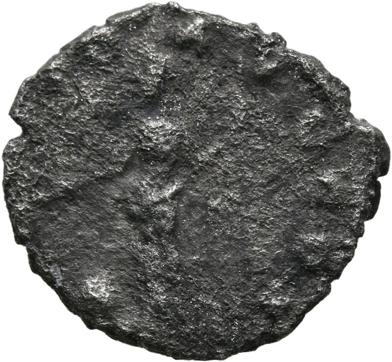 RIC IV Clodius Albinus 1C Clodius Albinus reverse — Providentia, draped, standing left, holding wand in right hand over gl...