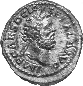 RIC IV Clodius Albinus 20B Clodius Albinus obverse, Head of Clodius Albinus, laureate, right