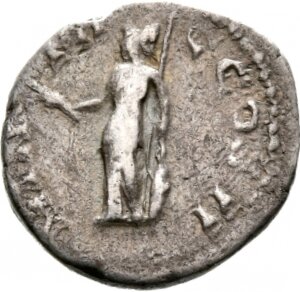 RIC IV Clodius Albinus 30 Clodius Albinus reverse, Minerva, helmeted, draped, standing left, holding olive-branch in right...