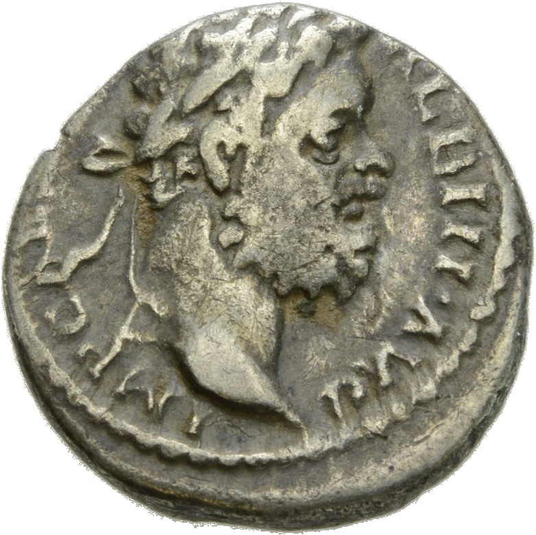 RIC IV Clodius Albinus 30 Clodius Albinus obverse, Head of Clodius Albinus, laureate, right