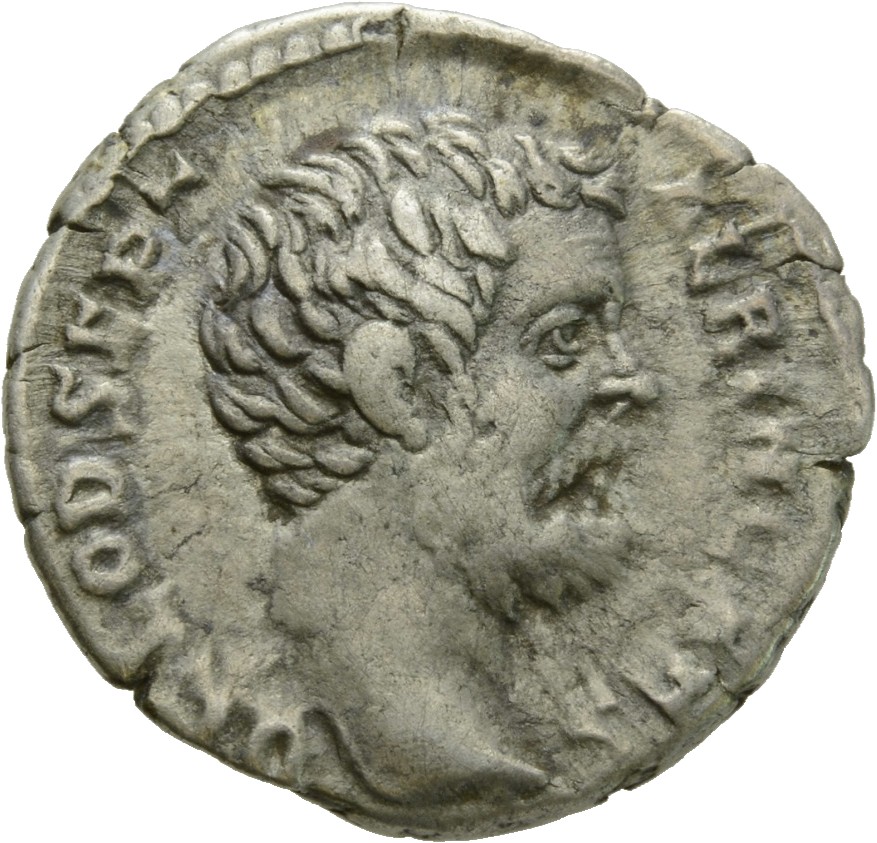 RIC IV Clodius Albinus 4 Clodius Albinus obverse, Head of Clodius Albinus, bare, right