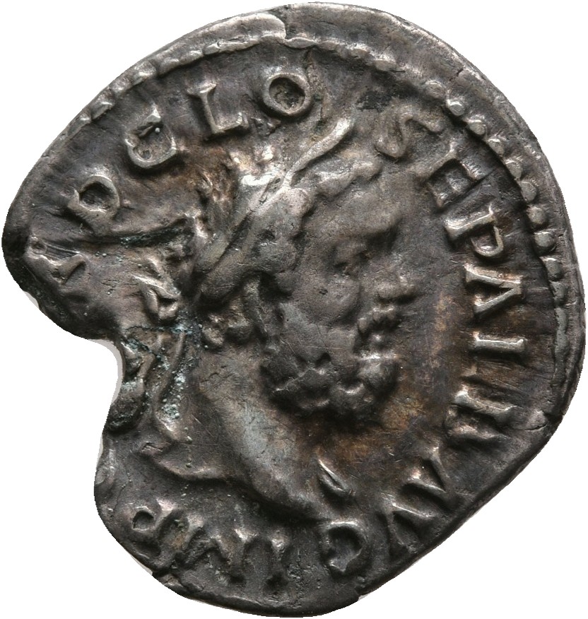 RIC IV Clodius Albinus 40 Clodius Albinus obverse, Head of Clodius Albinus, laureate, right