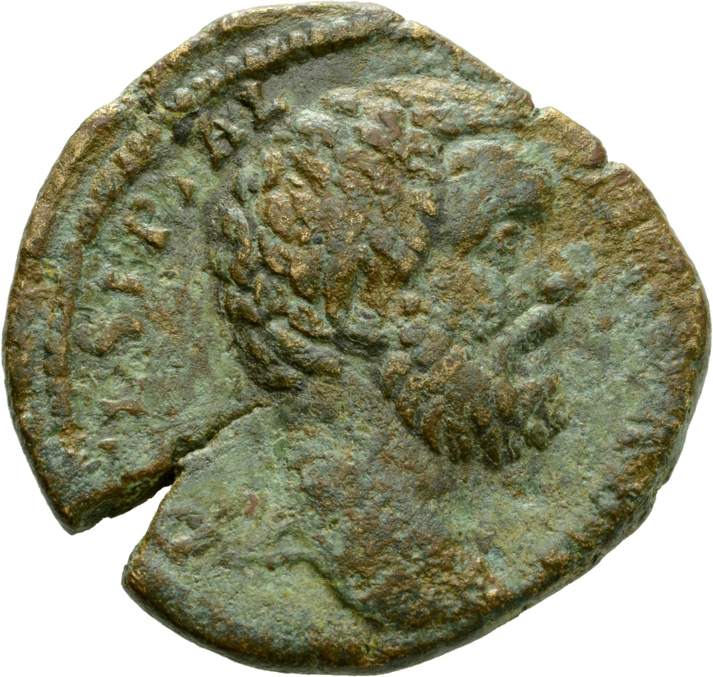 RIC IV Clodius Albinus 53A Clodius Albinus obverse, Head of Clodius Albinus, bare, right