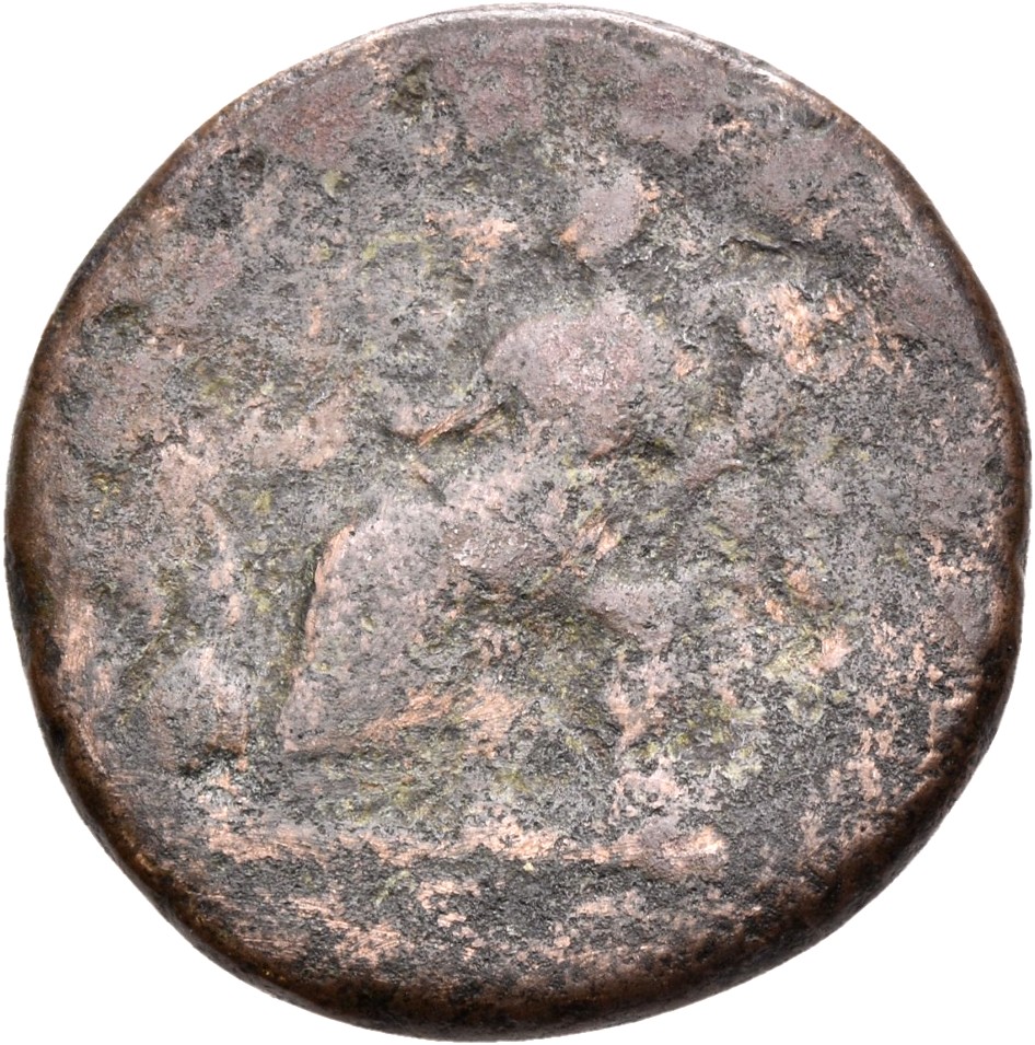 RIC IV Clodius Albinus 59b (as) Clodius Albinus reverse, Fortuna, draped, seated left, holding rudder set on globe in righ...