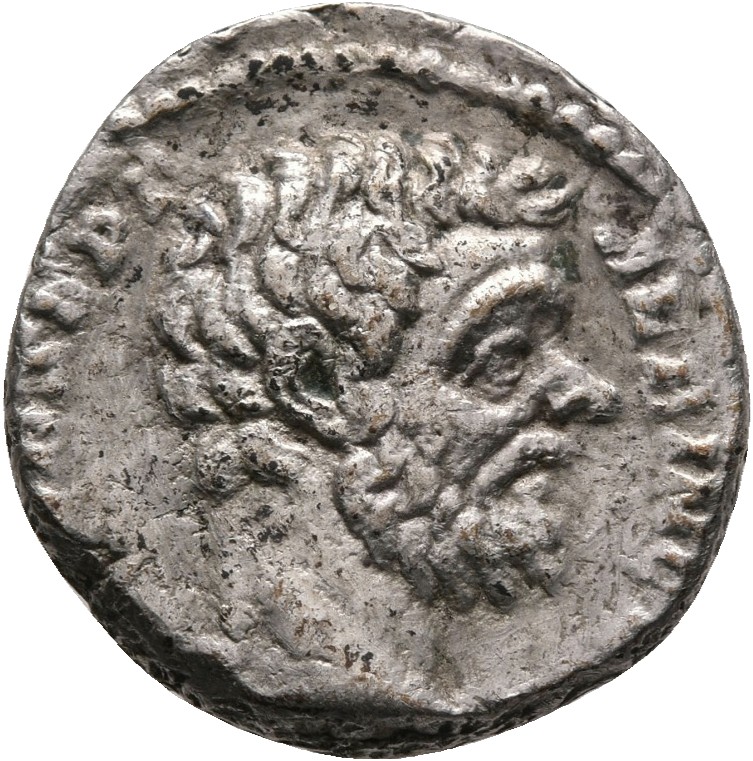 RIC IV Clodius Albinus 7 Clodius Albinus obverse — Head of Clodius Albinus, bare, right