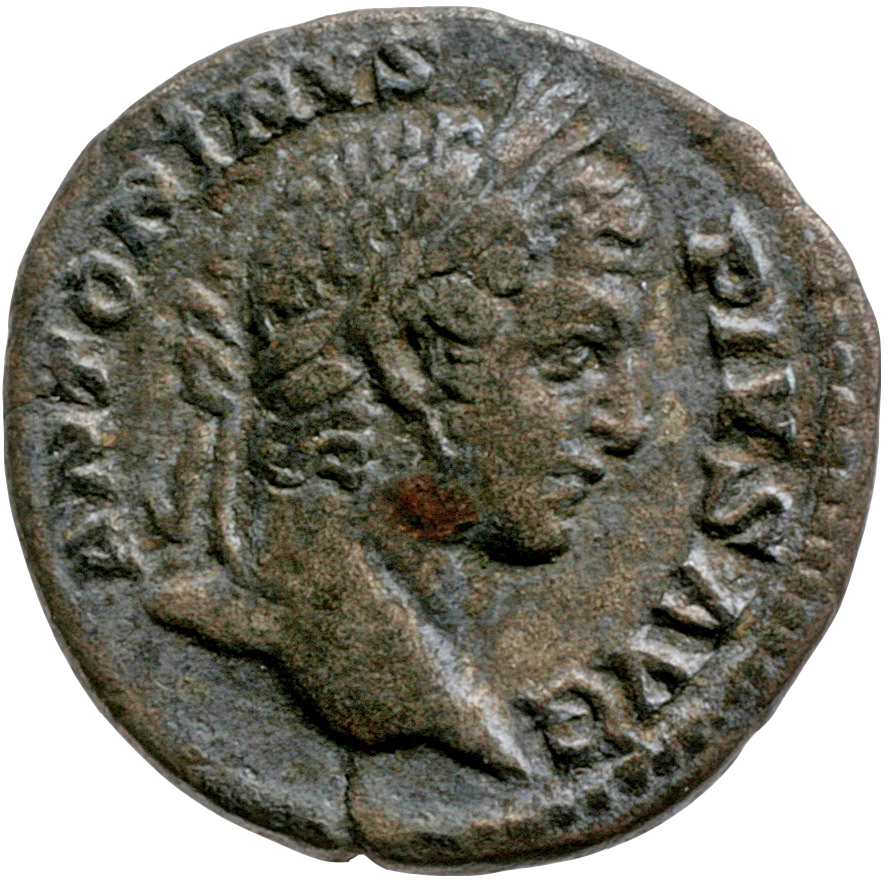 RIC IV Caracalla 100 Caracalla obverse — Head of Caracalla, laureate, right