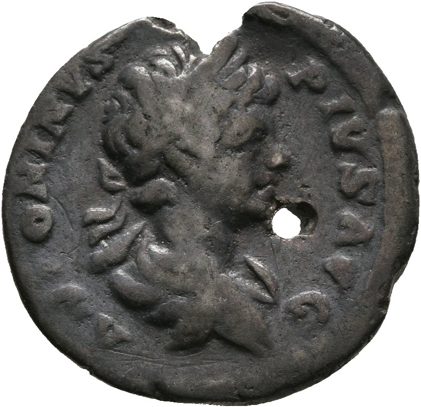 RIC IV Caracalla 121 Caracalla obverse, Bust of Caracalla, laureate, draped, right