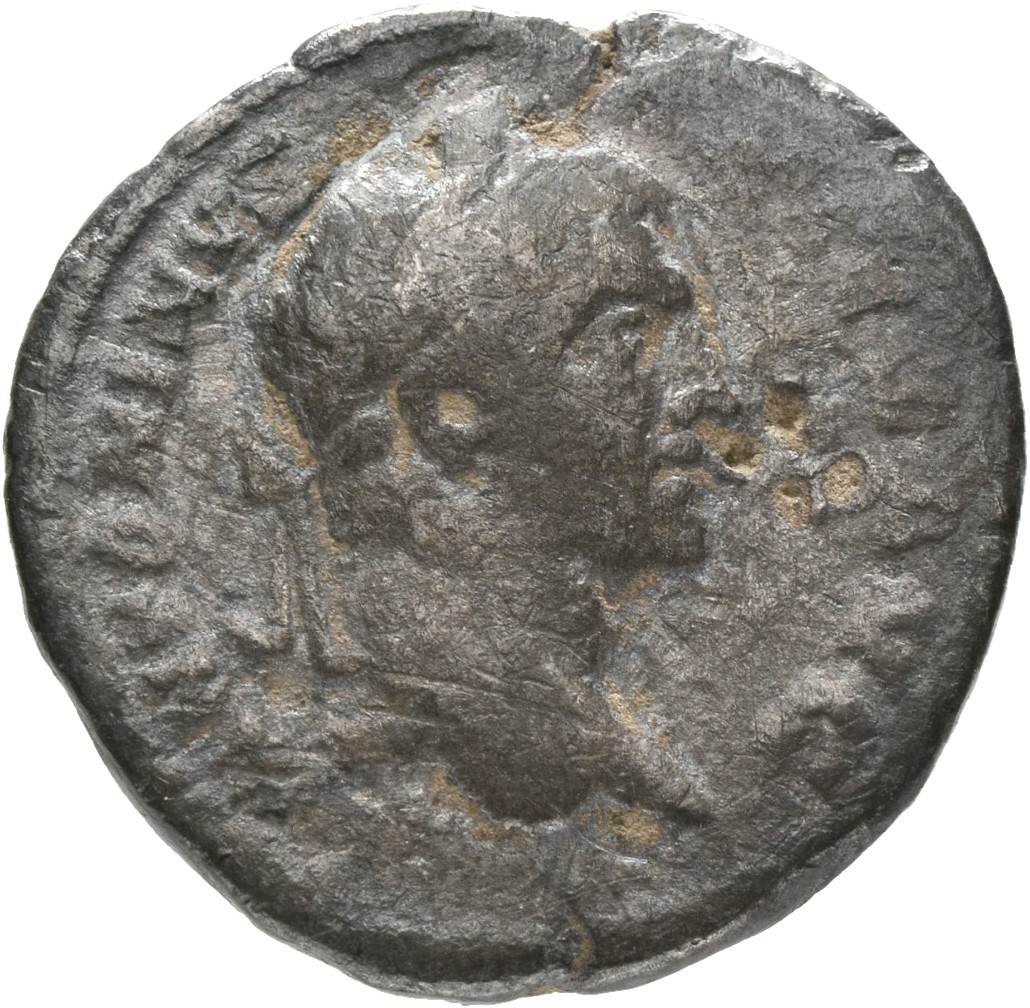 RIC IV Caracalla 158 Caracalla obverse, Head of Caracalla, laureate, right