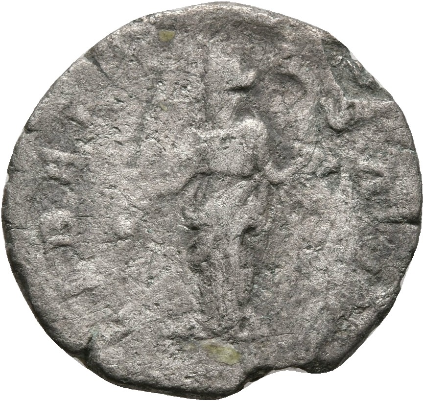 RIC IV Caracalla 161 Caracalla reverse, Libertas, draped, standing left, holding pileus in right hand and rod in left hand