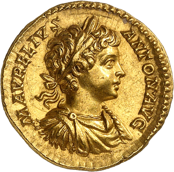 RIC IV Caracalla 17 Caracalla obverse, Bust of Caracalla, laureate, draped, cuirassed, right