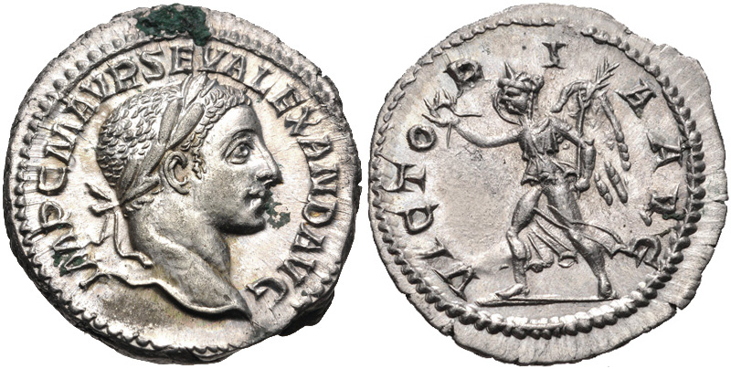 RIC IV Caracalla 180 Caracalla obverse, Head of Caracalla, laureate, right