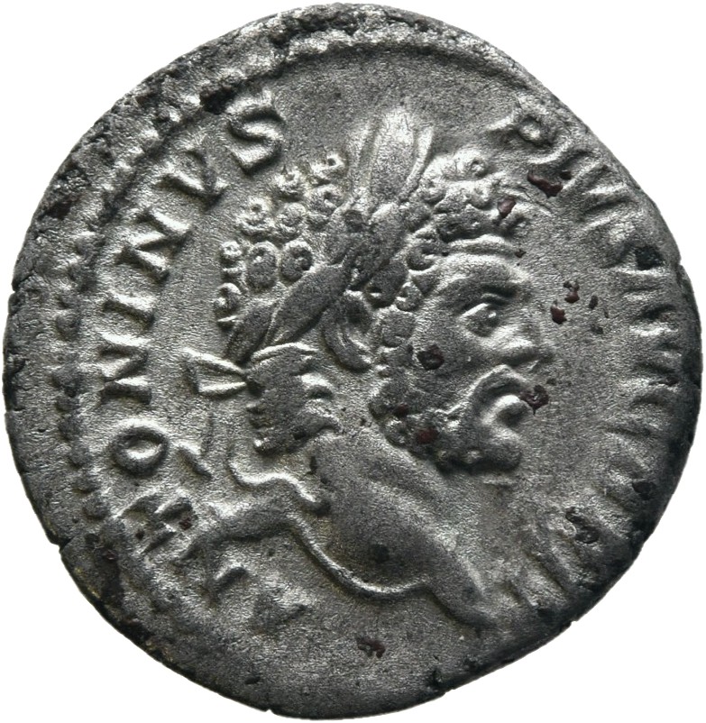 RIC IV Caracalla 209A Caracalla obverse, Head of Caracalla, laureate, right