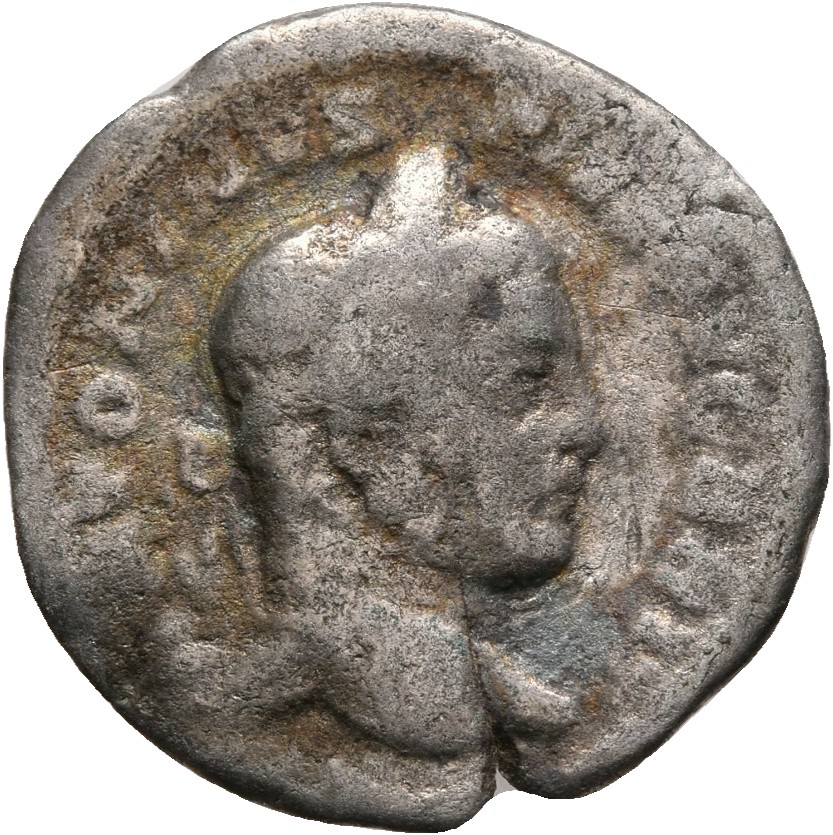 RIC IV Caracalla 216 Caracalla obverse, Head of Caracalla, laureate, bearded, right