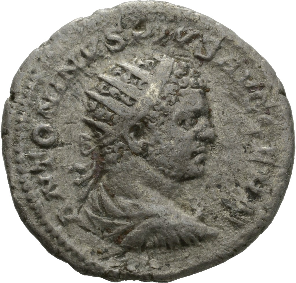 RIC IV Caracalla 265C Caracalla obverse, Bust of Caracalla, radiate, draped, right