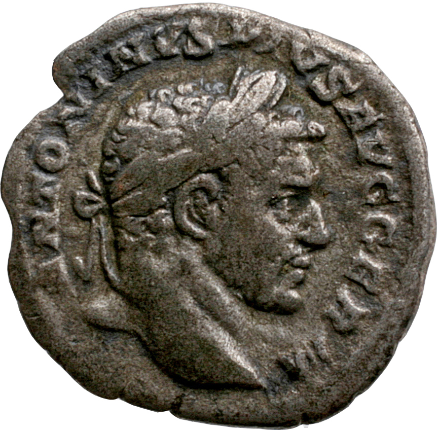 RIC IV Caracalla 274C Caracalla obverse, Bust of Caracalla, radiate, draped, cuirassed, right