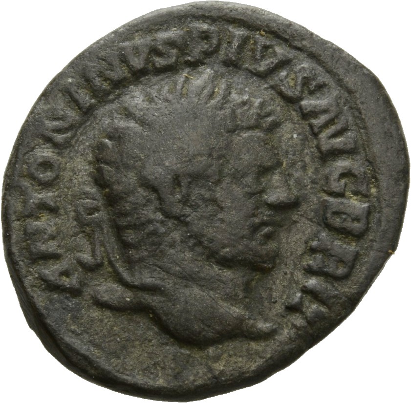RIC IV Caracalla 281B Caracalla obverse, Head of Caracalla, laureate, right
