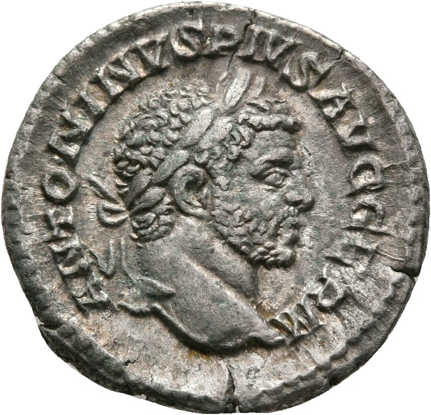 RIC IV Caracalla 314A Caracalla obverse, Head of Caracalla, laureate, right