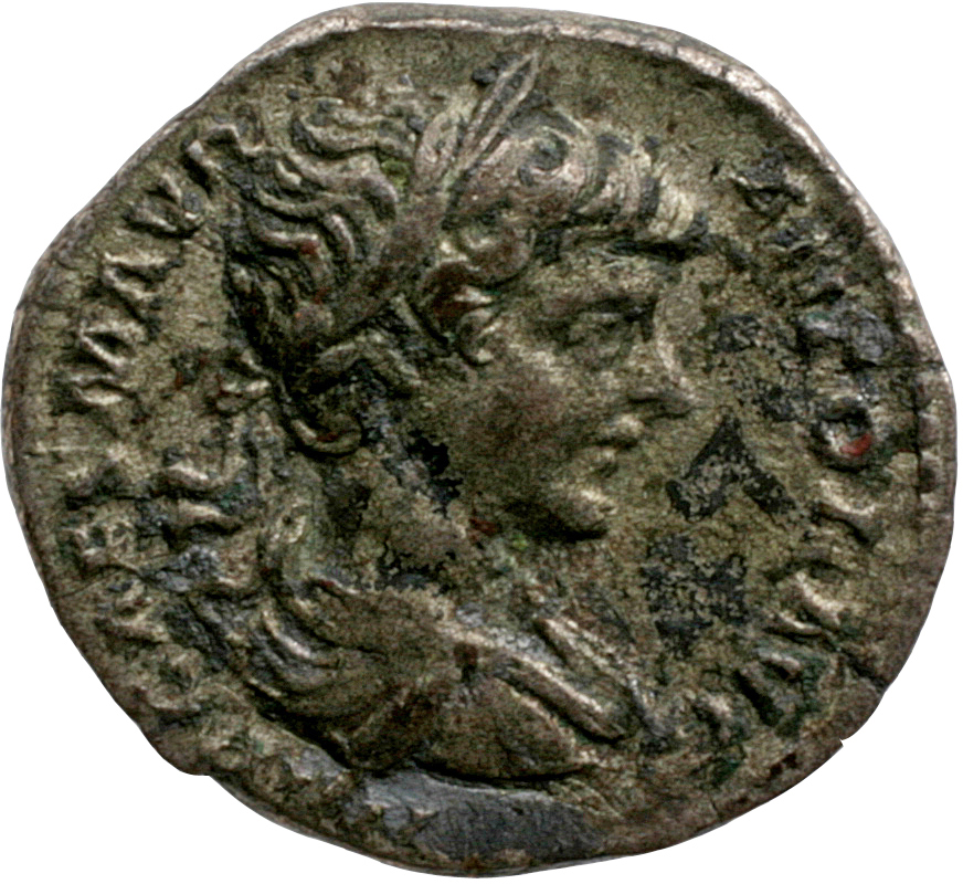 RIC IV Caracalla 330B Caracalla obverse, Bust of Caracalla, laureate, draped, right
