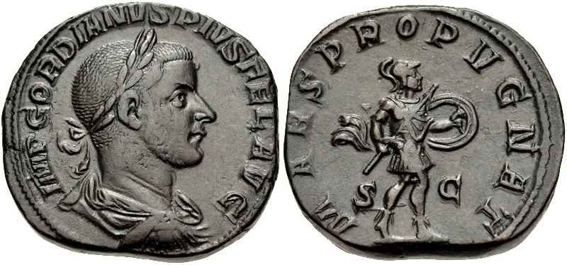 RIC IV Caracalla 332 Caracalla obverse — Bust of Caracalla, laureate, draped, cuirassed, right