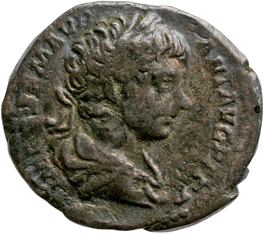 RIC IV Caracalla 334 Caracalla obverse, Bust of Caracalla, laureate, draped, sometimes cuirassed, right