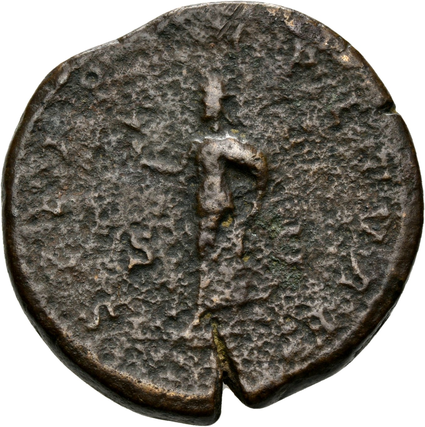 RIC IV Caracalla 401 Caracalla reverse, Spes, draped, advancing left, holding flower upright in extended right hand and ra...