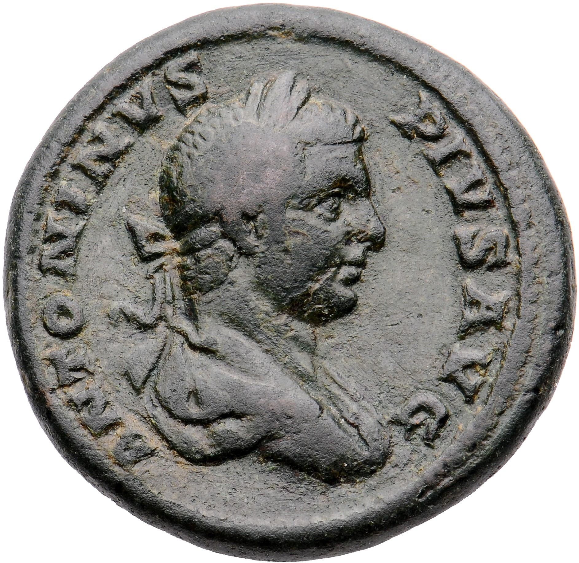 RIC IV Caracalla 437C Caracalla obverse, Bust of Caracalla, laureate, draped, right