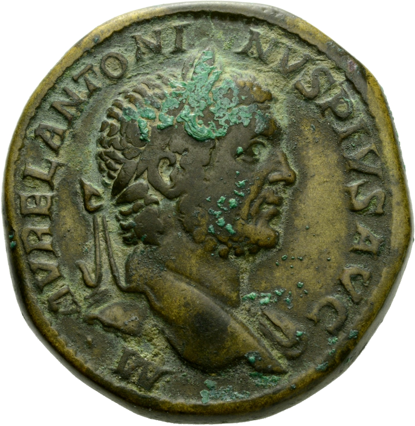 RIC IV Caracalla 450B Caracalla obverse, Bust of Caracalla, laureate, draped on left shoulder, right