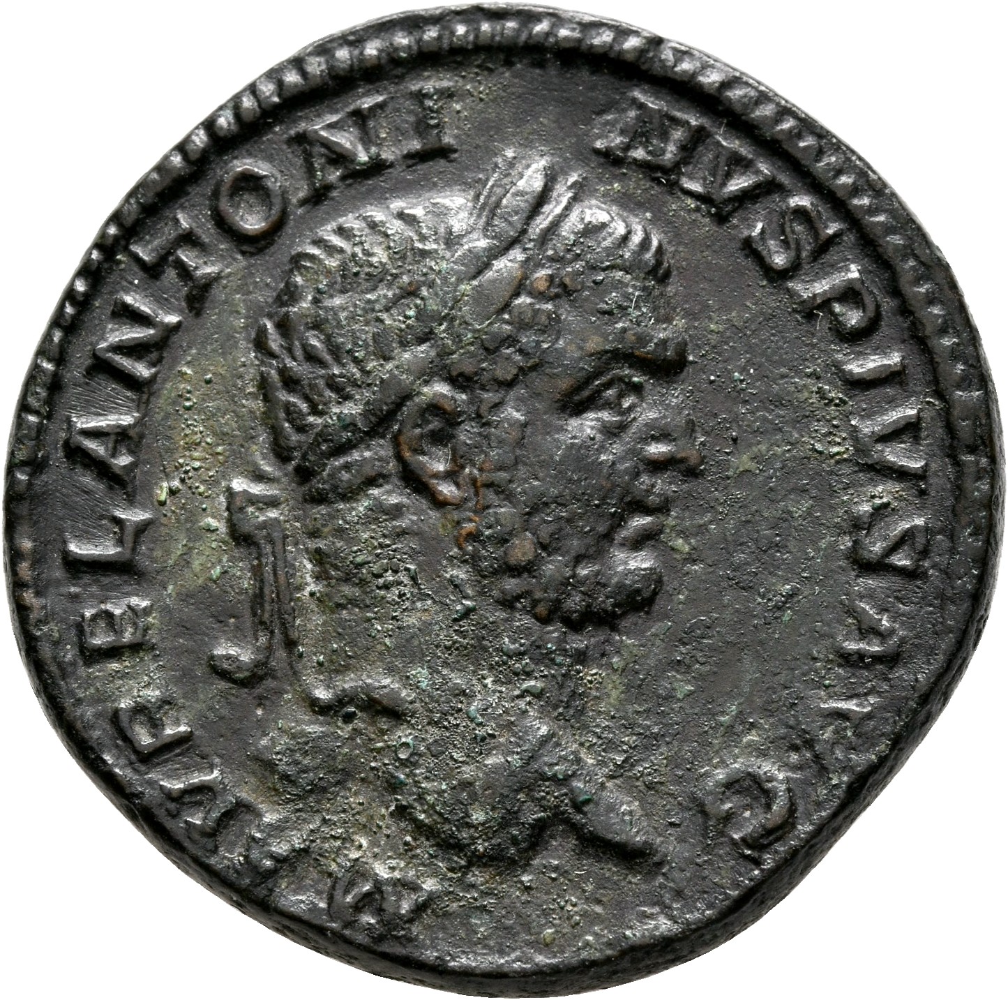 RIC IV Caracalla 452A Caracalla obverse, Head of Caracalla, laureate, right