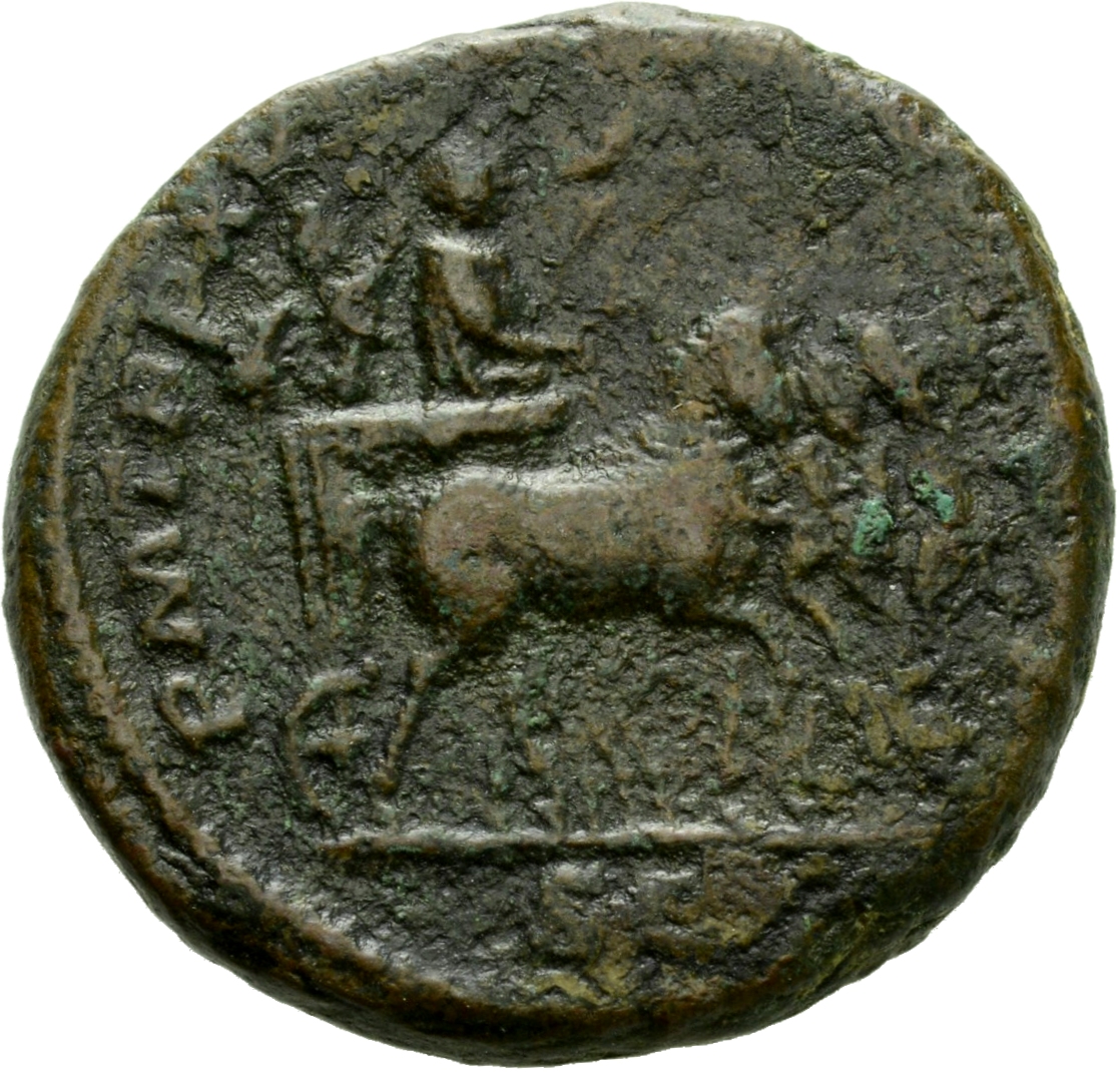 RIC IV Caracalla 506 Caracalla reverse, Caracalla, standing right in a quadriga, being crowned by Victory