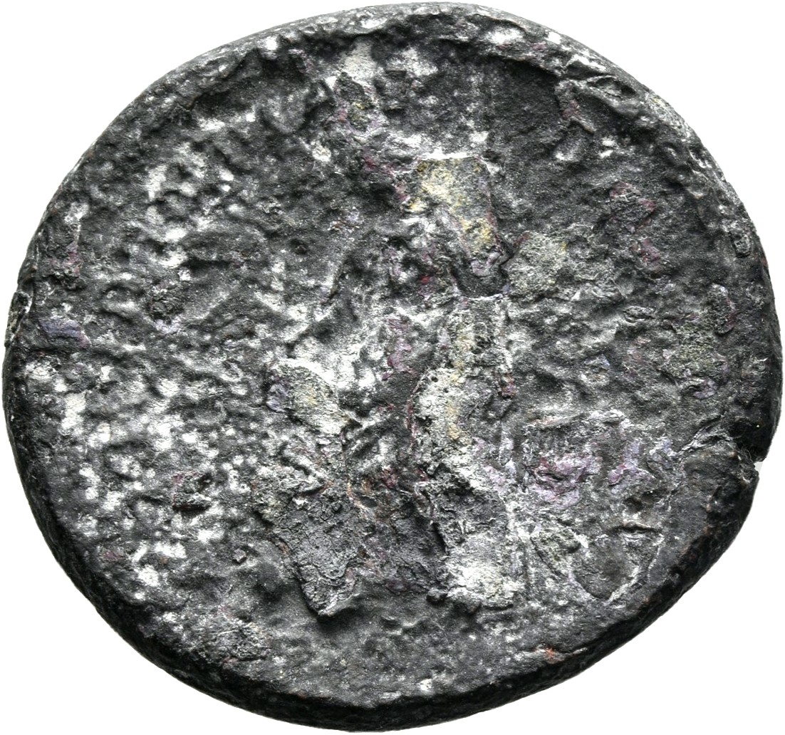 RIC IV Caracalla 519 Caracalla reverse, Providentia, draped, standing left, holding wand in right hand over globe and scep...