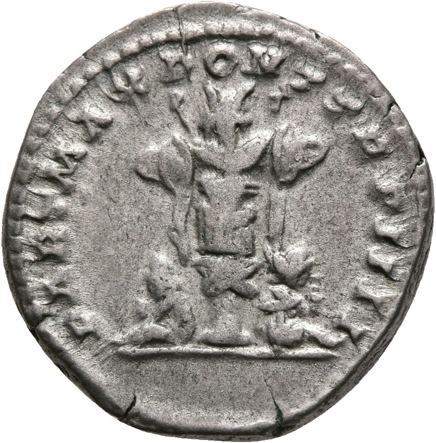 RIC IV Caracalla 54A Caracalla reverse, Two captives, seated back to back, mourning, left and right of central trophy