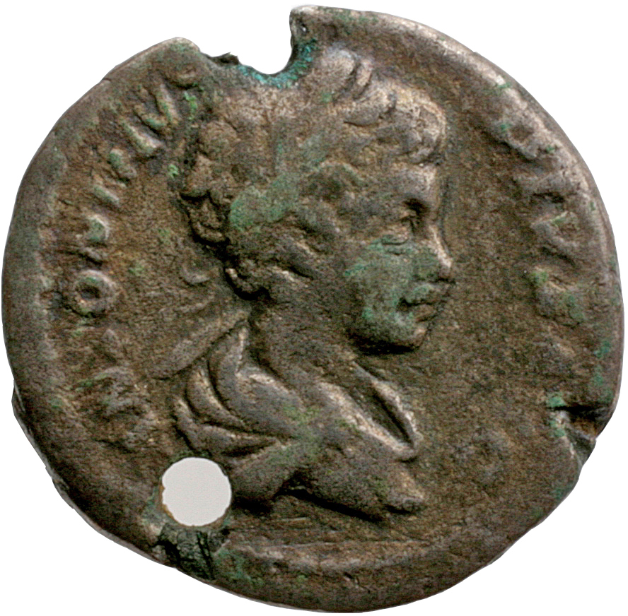 RIC IV Caracalla 64 Caracalla obverse, Bust of Caracalla, laureate, draped, right