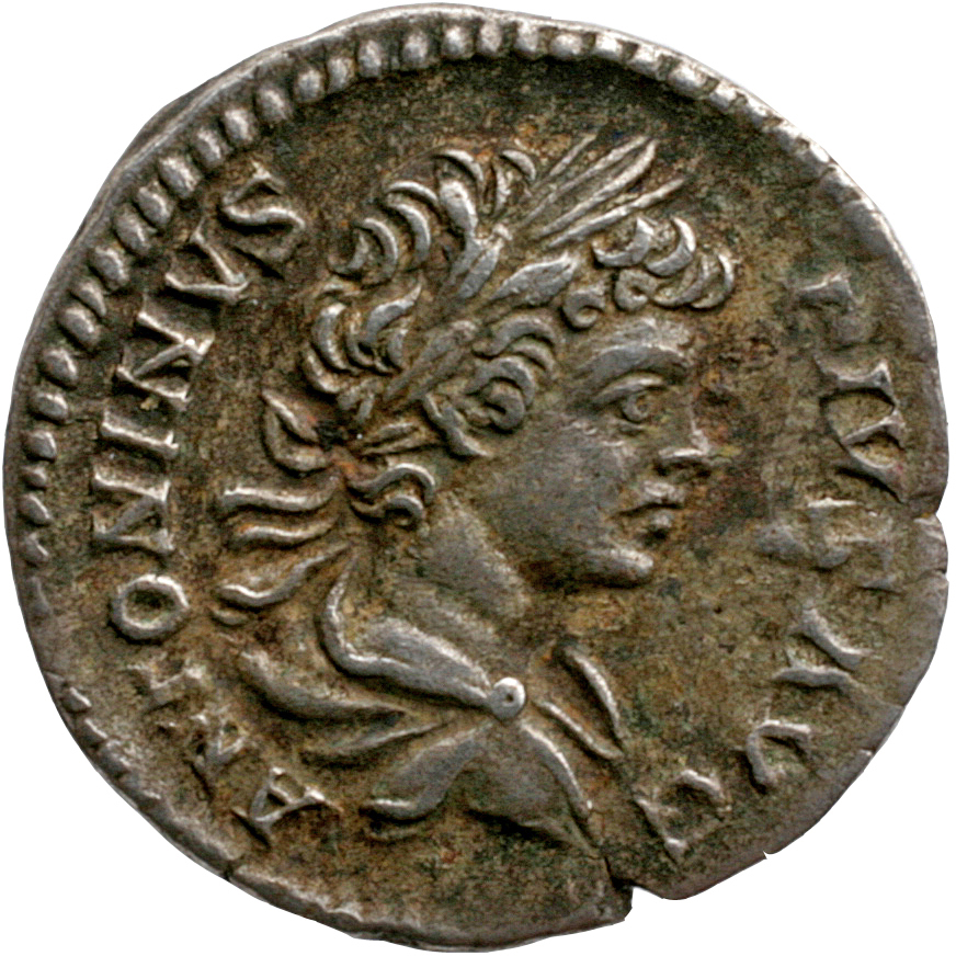 RIC IV Caracalla 68 Caracalla obverse, Bust of Caracalla, laureate, draped, right