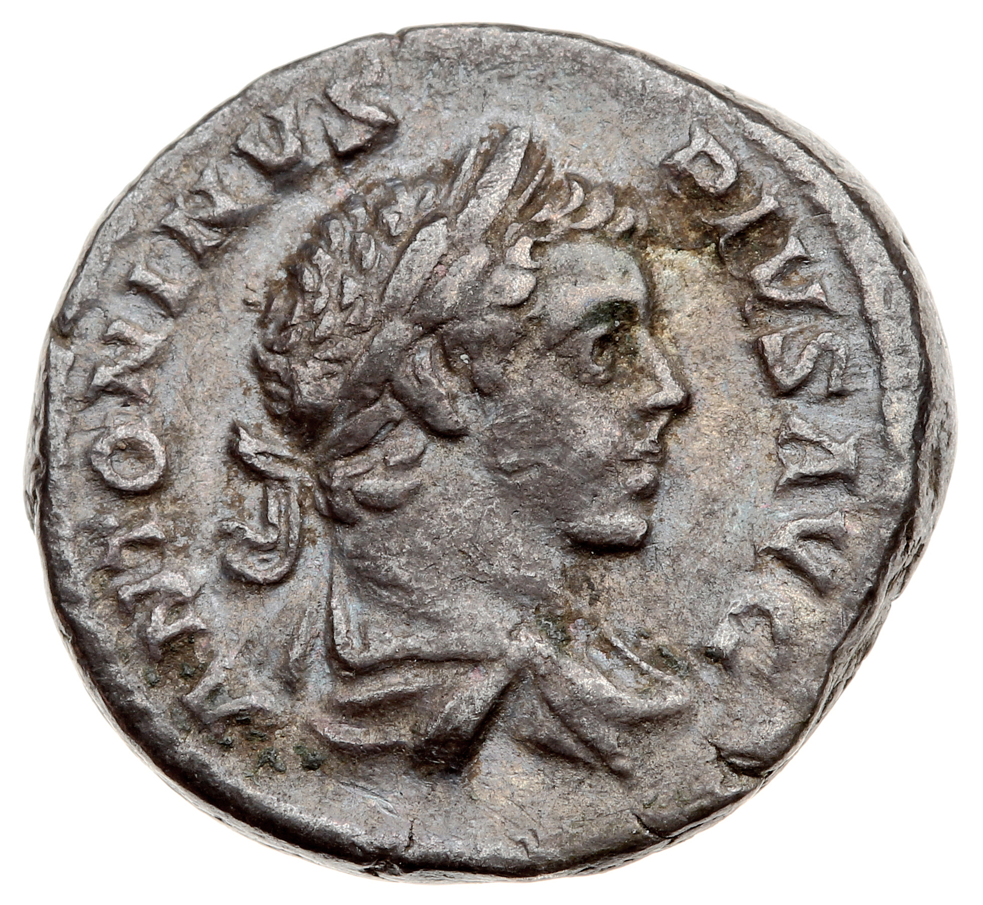 RIC IV Caracalla 80B (denarius) Caracalla obverse, Bust of Caracalla, laureate, draped, right