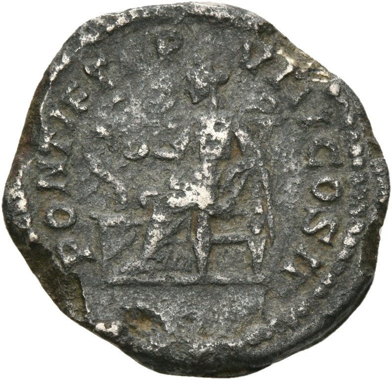 RIC IV Caracalla 82 Caracalla reverse, Salus, draped, seated left, feeding out of patera in right hand snake coiled round ...