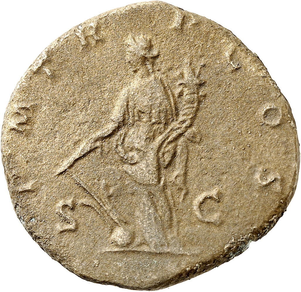 RIC IV Didius Julianus 15 Didius Julianus reverse, Fortuna, draped, standing left, holding rudder set on globe in right ha...