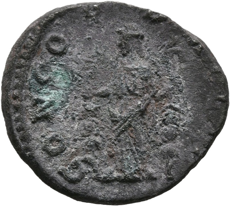 RIC IV Didius Julianus 1 (denarius) Didius Julianus reverse — Concordia, draped, standing front, head left, holding legion...