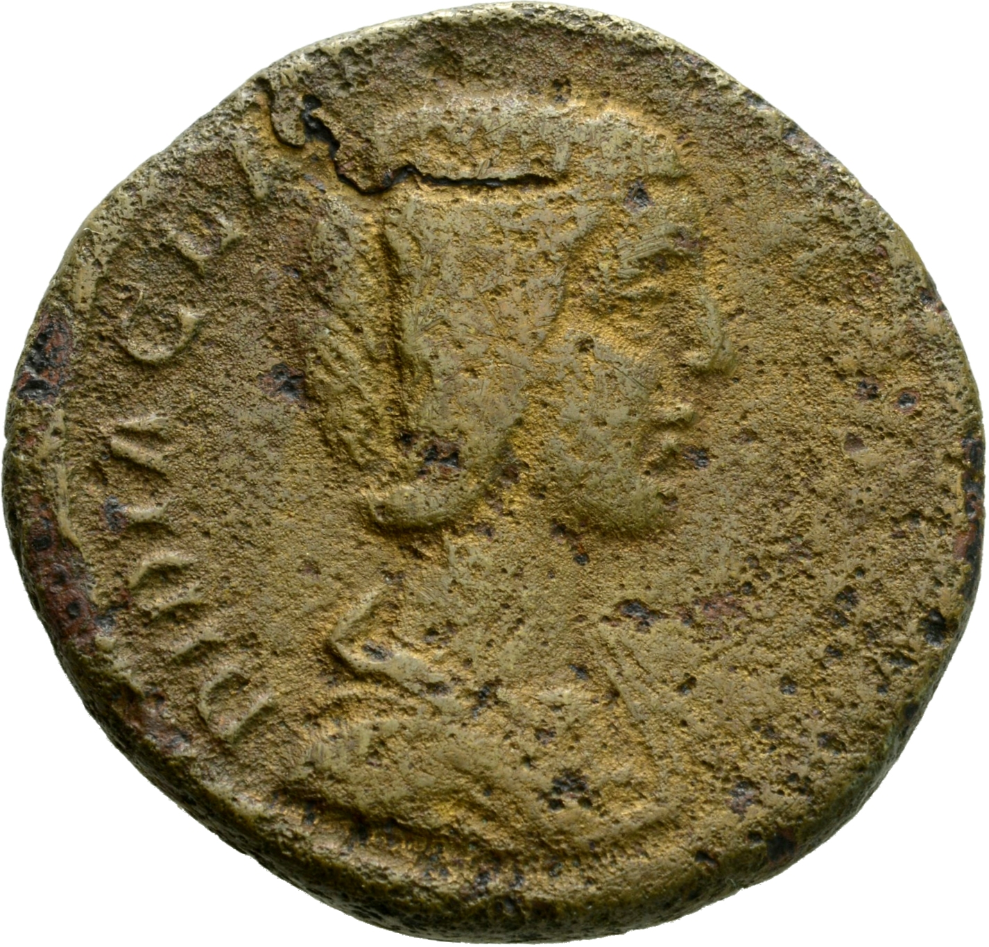 RIC IV Didius Julianus 20 Didius Julianus obverse, Bust of Didia Clara, hair elaborately waved and coiled on back of head,...