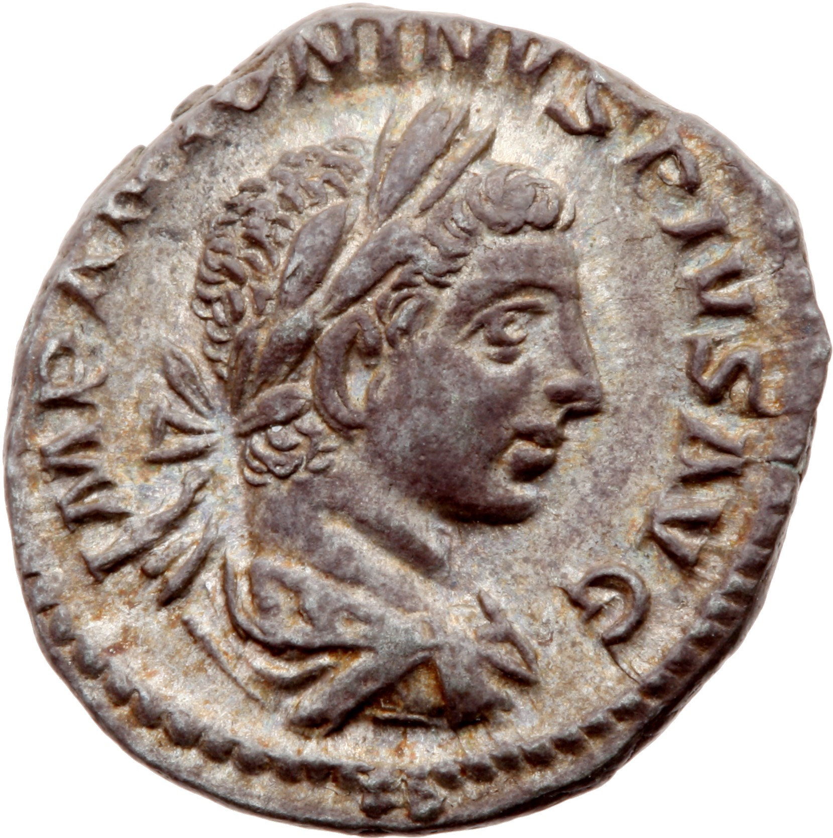 RIC IV Elagabalus 100 Elagabalus obverse, Bust of Elagabalus, laureate, draped, right