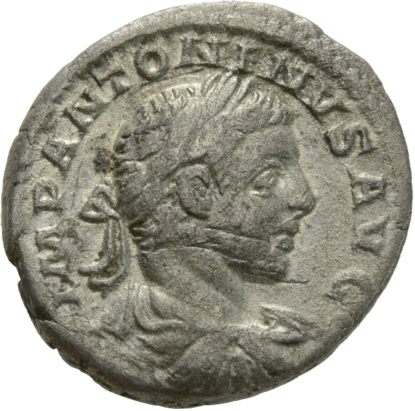 RIC IV Elagabalus 102 Elagabalus obverse, Bust of Elagabalus, laureate, draped, right