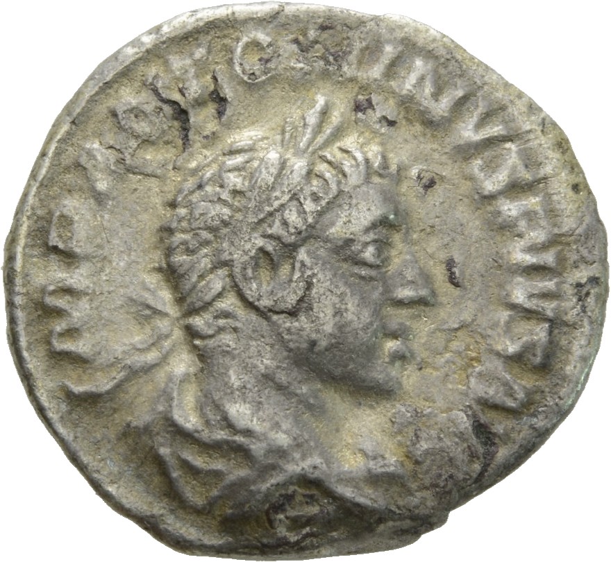 RIC IV Elagabalus 103 Elagabalus obverse, Bust of Elagabalus, laureate, draped, right